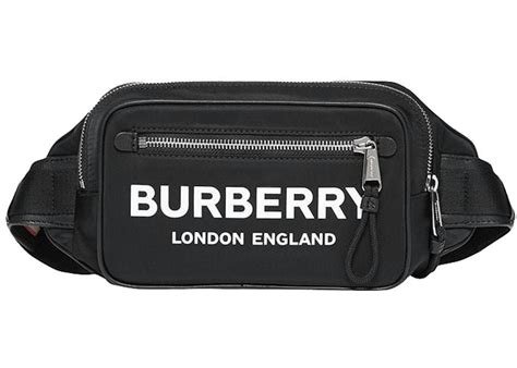 burberry logo print nylon bum bag|burberry bum bag men's.